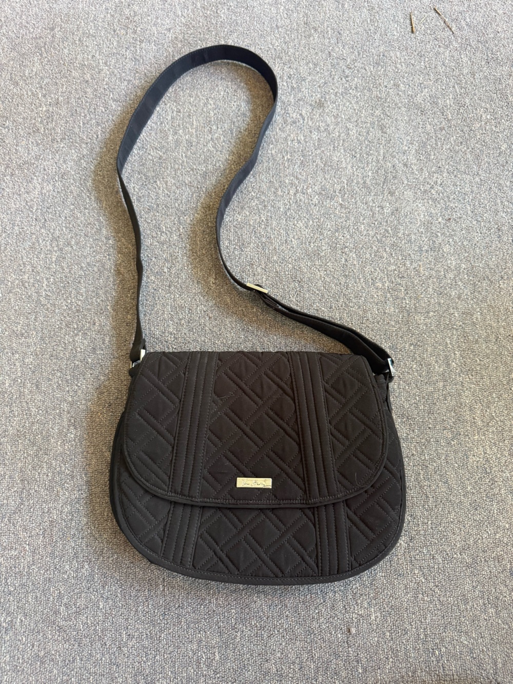 Black Quilted Crossbody Bag by Vera Bradley